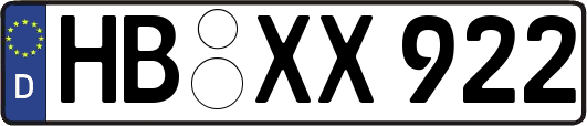 HB-XX922