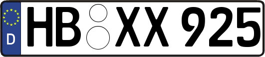 HB-XX925