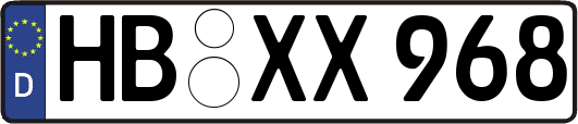 HB-XX968