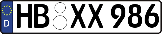 HB-XX986