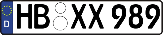 HB-XX989