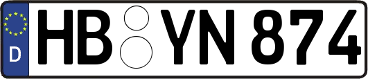 HB-YN874