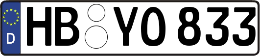 HB-YO833