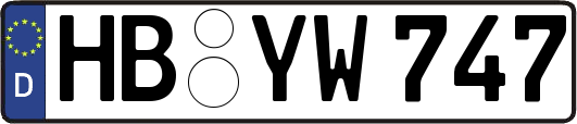 HB-YW747
