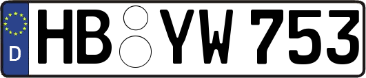 HB-YW753