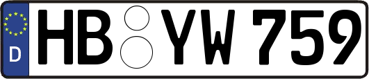 HB-YW759