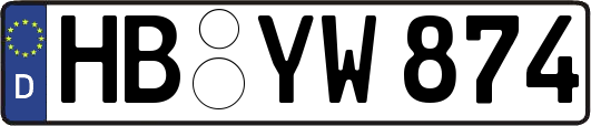 HB-YW874