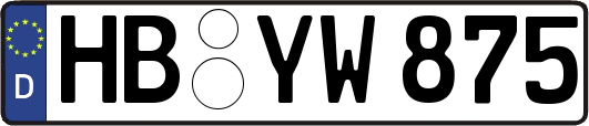 HB-YW875