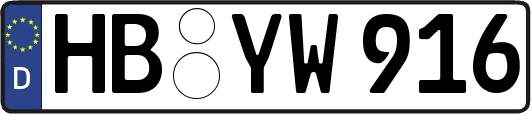 HB-YW916