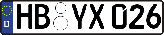 HB-YX026