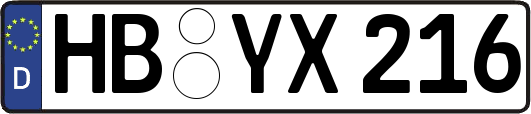 HB-YX216