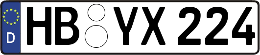 HB-YX224