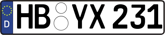 HB-YX231