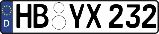 HB-YX232