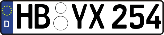 HB-YX254
