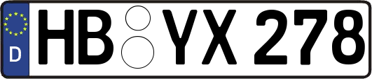 HB-YX278