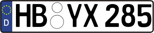 HB-YX285