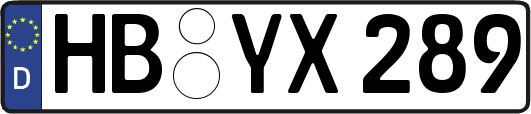 HB-YX289