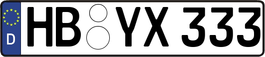 HB-YX333