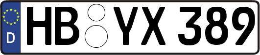HB-YX389