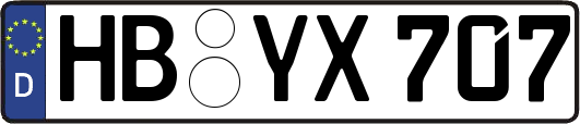 HB-YX707