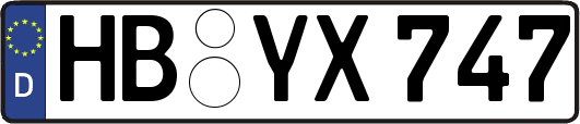 HB-YX747