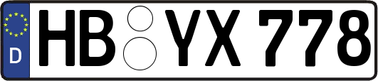 HB-YX778