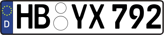 HB-YX792