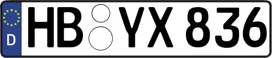HB-YX836