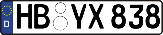 HB-YX838