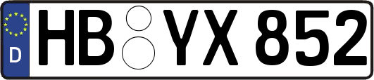 HB-YX852
