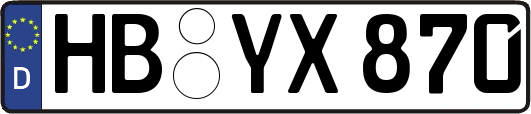 HB-YX870