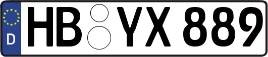 HB-YX889