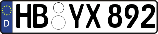 HB-YX892