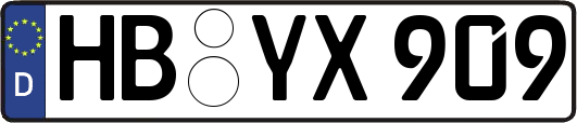 HB-YX909