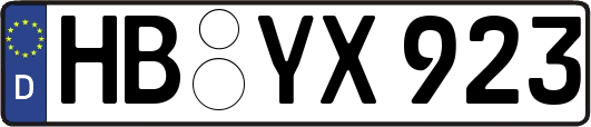 HB-YX923