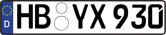 HB-YX930