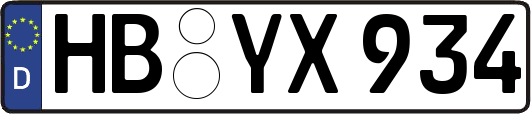 HB-YX934