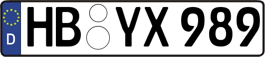 HB-YX989
