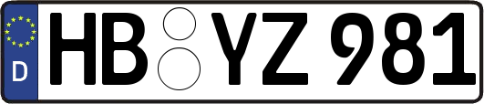 HB-YZ981