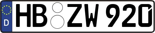 HB-ZW920
