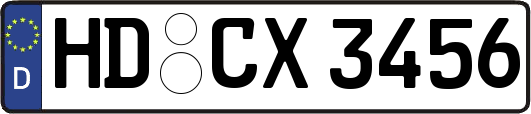 HD-CX3456