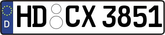 HD-CX3851
