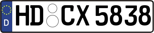 HD-CX5838