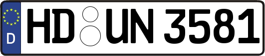 HD-UN3581