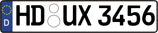 HD-UX3456