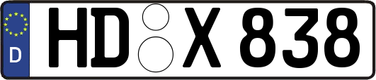 HD-X838