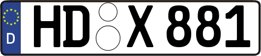 HD-X881