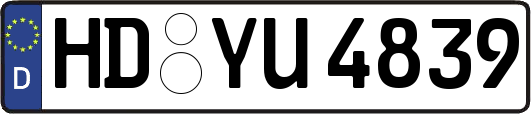 HD-YU4839