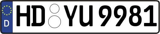 HD-YU9981